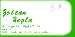 zoltan megla business card